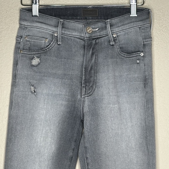 Mother The Insider Crop Step Fray Best Left in the Shadows Jeans Size 24 - Picture 7 of 12